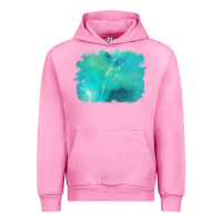 Fuchsia Pink turquoise background Urban Hoodie - AdoDesignShop