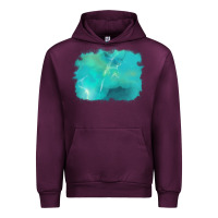 Mauve Wine turquoise background Urban Hoodie - AdoDesignShop