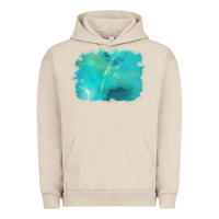 Pigment French Oak turquoise background Urban Hoodie - AdoDesignShop