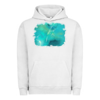 Pigment Lunar Rock turquoise background Urban Hoodie - AdoDesignShop