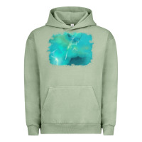 Pigment Oil Green turquoise background Urban Hoodie - AdoDesignShop
