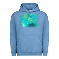 Pigment Pebble Blue turquoise background Urban Hoodie - AdoDesignShop