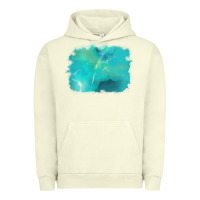 Pigment Pistachio turquoise background Urban Hoodie - AdoDesignShop