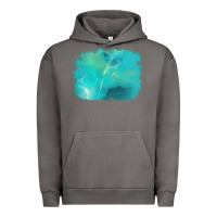 Pigment Tornado turquoise background Urban Hoodie - AdoDesignShop