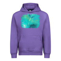 Turquoise Background Urban Hoodie | Teevron