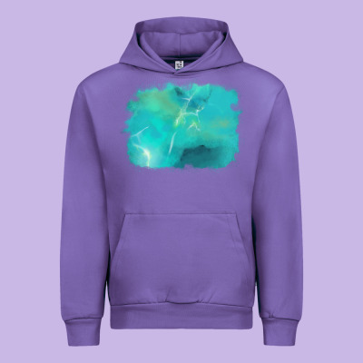 Turquoise Background Urban Hoodie Designed By Adodesignshop
