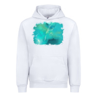 White turquoise background Urban Hoodie - AdoDesignShop