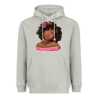 Moon Dust afro black girlchild kiss with bow Heavyweight Hoodie - texasbilliewilder