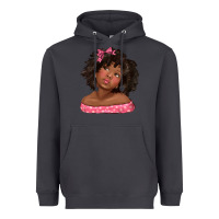 Smoke afro black girlchild kiss with bow Heavyweight Hoodie - texasbilliewilder