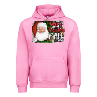 Fuchsia Pink santa merry christmas y'all Urban Hoodie - AdoDesignShop