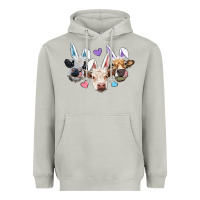 Moon Dust Easter Cows With Bunny Ears Heavyweight Hoodie - RanaPortraitStore