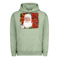 Pigment Oil Green christmas ho ho ho santa clause Urban Hoodie - AdoDesignShop