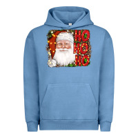 Pigment Pebble Blue christmas ho ho ho santa clause Urban Hoodie - AdoDesignShop