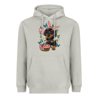 Moon Dust Easter Dachshund Heavyweight Hoodie - RanaPortraitStore
