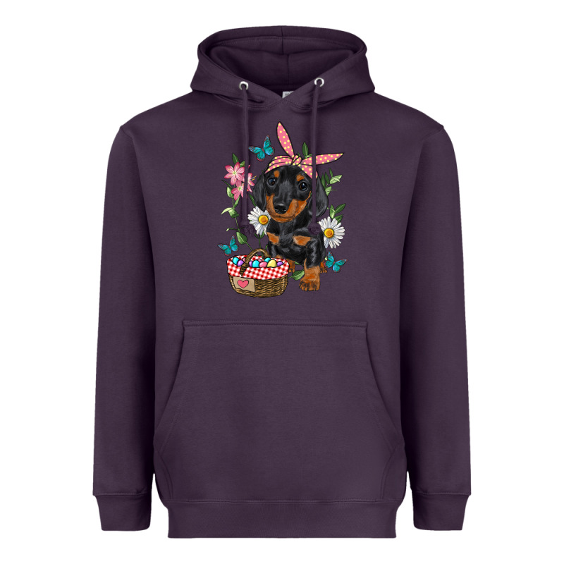 Easter Dachshund Heavyweight Hoodie by RanaPortraitStore | Teevron