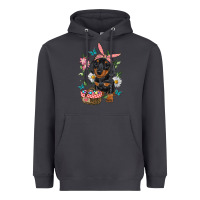 Smoke Easter Dachshund Heavyweight Hoodie - RanaPortraitStore