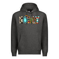 Charcoal Heather howdy Premium Hoodie - JahusDesignShop