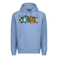 Colony Blue howdy Premium Hoodie - JahusDesignShop