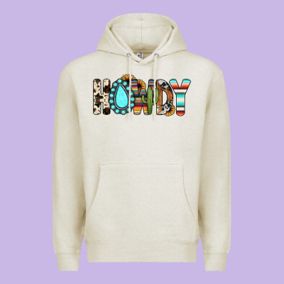 Howdy Premium Hoodie Designed By Jahusdesignshop