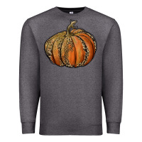 Charcoal Heather leopard pumpkin Premium Sweatshirt - RanaPortraitStore