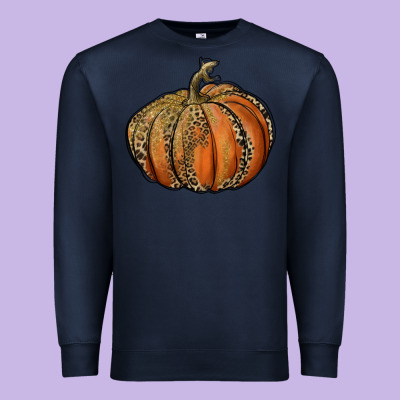 Leopard Pumpkin Premium Sweatshirt Designed By Ranaportraitstore