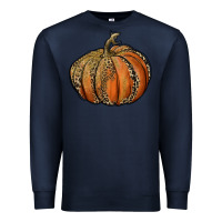 Navy leopard pumpkin Premium Sweatshirt - RanaPortraitStore