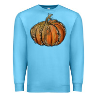 Ocean Blue leopard pumpkin Premium Sweatshirt - RanaPortraitStore
