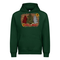 Forest Green merry and bright with tree's Urban Hoodie - AdoDesignShop