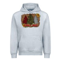 Heather Grey merry and bright with tree's Urban Hoodie - AdoDesignShop