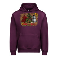 Mauve Wine merry and bright with tree's Urban Hoodie - AdoDesignShop