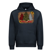 Navy merry and bright with tree's Urban Hoodie - AdoDesignShop
