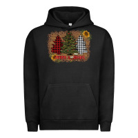 Pigment Black merry and bright with tree's Urban Hoodie - AdoDesignShop