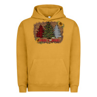 Pigment Peanut Butter merry and bright with tree's Urban Hoodie - AdoDesignShop