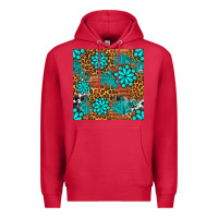Cardinal leopard gemstone seamless pattern Premium Hoodie - BundleAndBundleShop