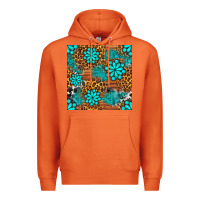 Carrot leopard gemstone seamless pattern Premium Hoodie - BundleAndBundleShop