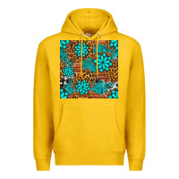 Lemon leopard gemstone seamless pattern Premium Hoodie - BundleAndBundleShop