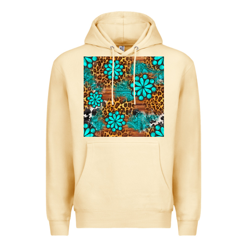Leopard Gemstone Seamless Pattern Premium Hoodie by BundleAndBundleShop | Teevron