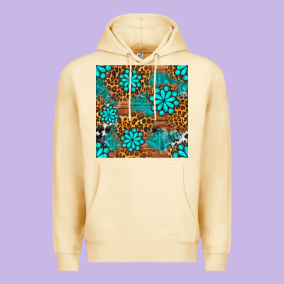 Leopard Gemstone Seamless Pattern Premium Hoodie Designed By Bundleandbundleshop