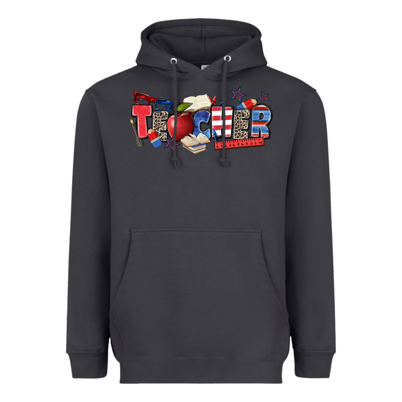 American Teacher Heavyweight Hoodie by Zillion Design Studio | Teevron