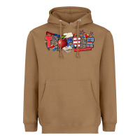Toasted Coconut American teacher Heavyweight Hoodie - Zillion Design Studio