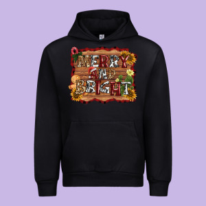 Merry And Bright Urban Hoodie Designed By Adodesignshop