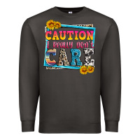Smoke caution i really don't care Premium Sweatshirt - Zillion Design Studio