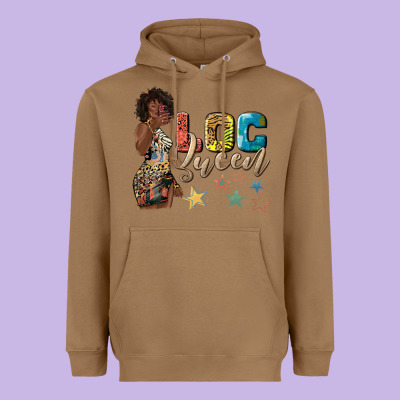 Heavyweight Hoodie afro woman loc queen