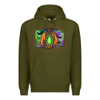 Army Green halloween gemstone background Premium Hoodie - JahusDesignShop