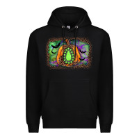 Black halloween gemstone background Premium Hoodie - JahusDesignShop