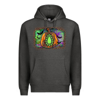 Charcoal Heather halloween gemstone background Premium Hoodie - JahusDesignShop