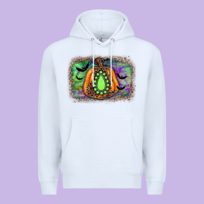 Halloween Gemstone Background Premium Hoodie Designed By Jahusdesignshop