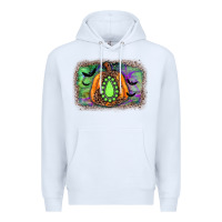 White halloween gemstone background Premium Hoodie - JahusDesignShop
