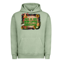 Pigment Oil Green just a girl who loves christmas Urban Hoodie - AdoDesignShop