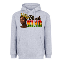 Heather Grey afro man black king Heavyweight Hoodie - texasbilliewilder